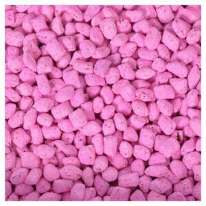 Rosa Sprenkel auf weißem Hintergrund, die an Griechischer Weihrauch Veilchen Parfüm erinnern.