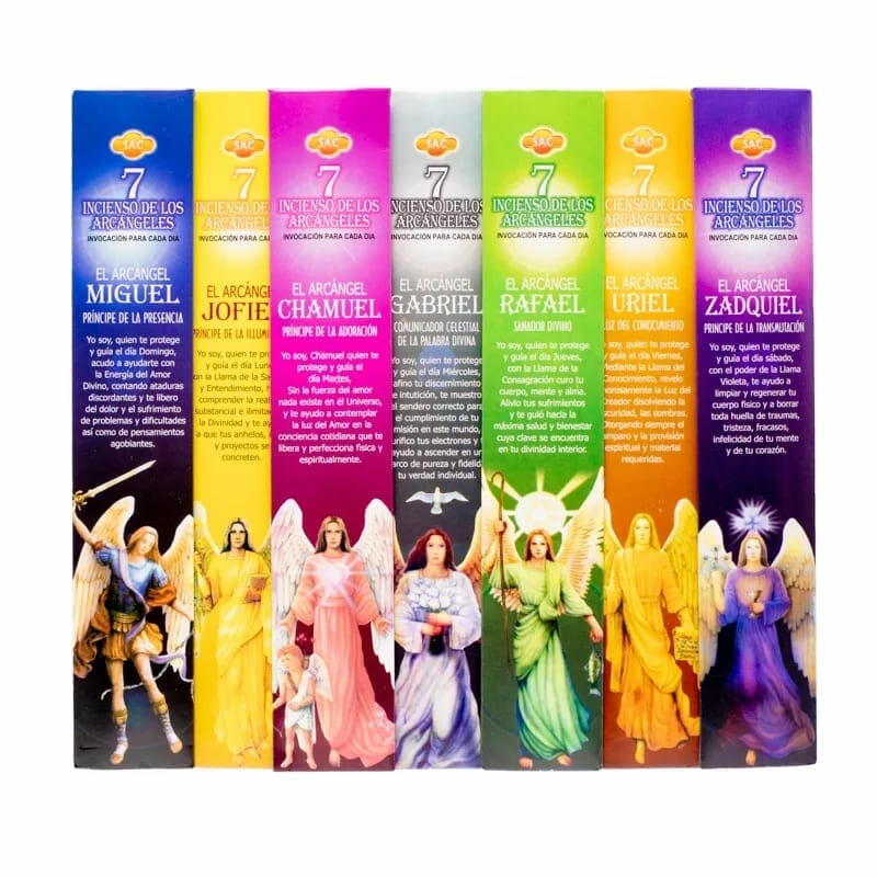 Räucherstäbchen mit sieben Engeln.