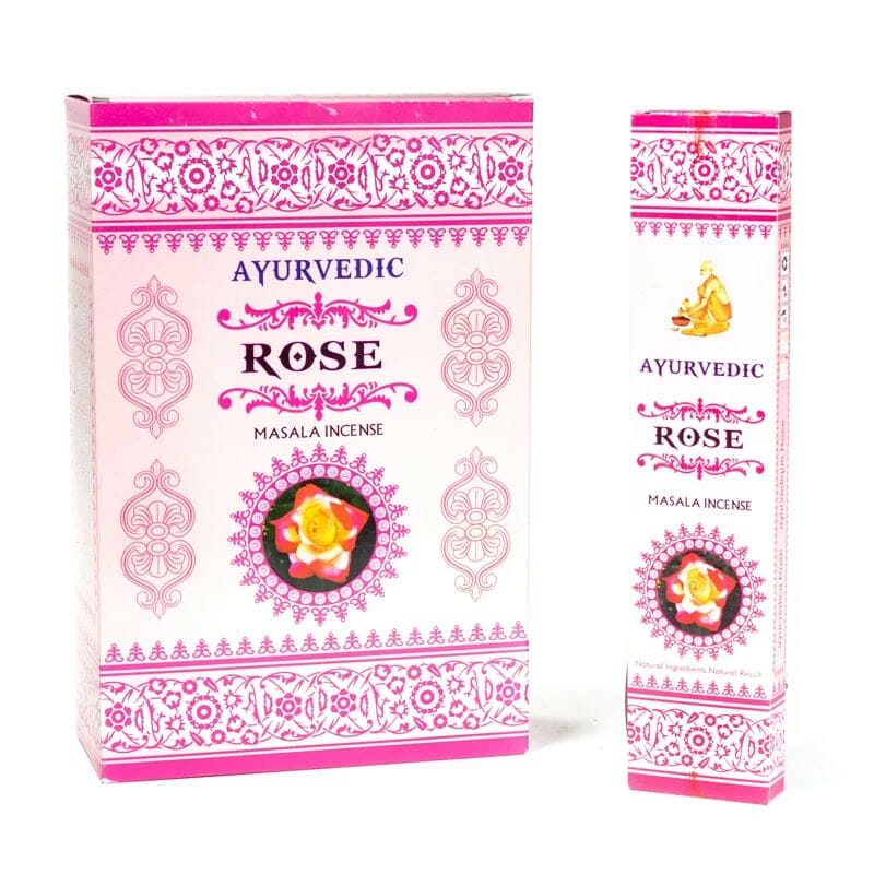 Ayurveda-Rosen-Räucherstäbchen.