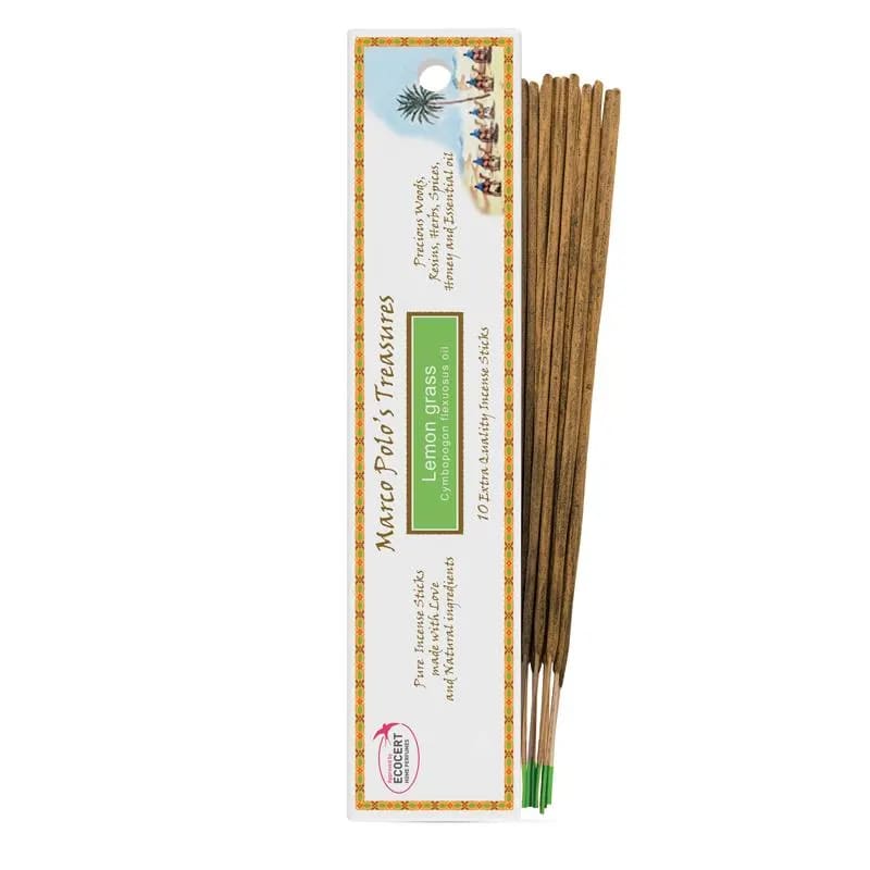 Eine Packung Räucherstäbchen auf weißem Hintergrund.