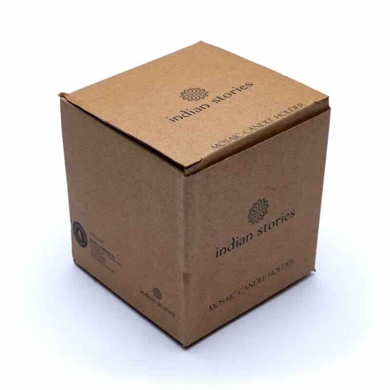 Eine braune Schachtel mit einem Logo darauf.